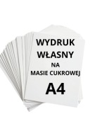 WYDRUK CUKROWY MASA CUKROWA Z TWOIM ZDJĘCIEM GRAFIKĄ A4 NA TORT + TEKST