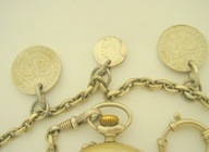 Marshal PIŁSUDSKI IIRP dewizka zegarka kieszonkowego ANTYK łancuszek stary