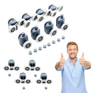 ROLKA DO KABINY PRYSZNICOWEJ SZARA USZCZELKA MAGNETYCZNA 8SZT IDEALNA