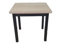 Stół kuchenny dąb artisan-nogi białe 90cmx80cm