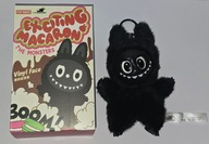Labubu The Monsters EXCITING MACARON Brelok maskotka POP MART CZARNY