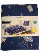 POŚCIEL BAWEŁNIANA RAKIETY ZAPIĘCIE NA ZAMEK 160X200 CM