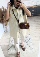 Jeansowy bezrękawnik katana oversize rozmiar 40 L