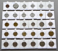 WĘGRY DUŻY ZESTAW MONET W HOLDERACH 1906-2020 - 30 SZT.