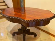 Stół kawowy, ekspozycyjny, antyk, art.-deco