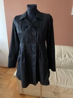 Samsoe czarny klasyczny piękny płaszczyk M