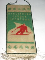 USTRZYKI DOLNE NARCIARSKA SZKOŁA SPORTOWA proporczyk Zbiorcza Szkoła