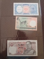 Banknoty zKrajów Azjii i egiptu