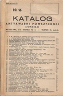 KATALOG ANTYKWARNI POWSZECHNEJ (JONASZA) -nr 16 -1937 rok poz.1-871