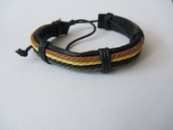 *34 WOŚP* Bransoletka ze sznurków, regulowana - męska