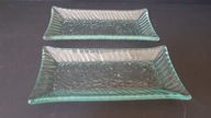 2 x mała patera szkło vintage design
