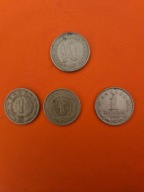 Jugosławia 1 dinar 1965,74,81 + 10 dinar 1983