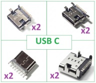 Zestaw 8 gniazd USB-C (r52)