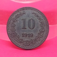 10 fenigów 1919 rok BYDGOSZCZ ---- BROMBERG - Piękny stan