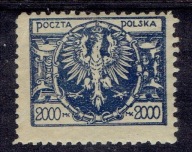 PMW DUŻY ORZEŁ NA TARCZY Fi 143 * CIEMNO NIEBI PAPIER ŻÓŁTY ODMIANY KOLORÓW