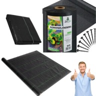 AGROWŁÓKNINA ŚCIÓŁKUJĄCA DO OGRODU CZARNA 1,1M X 50M 70G/M²