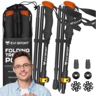 KIJE TREKKINGOWE KIJKI NORDIC WALKING SKŁADANE REGULOWANE ALUMINIOWE W GÓRY