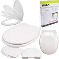 DESKA SEDESOWA WC WOLNOOPADAJĄCA DUROPLAST UNIWERSALNA ANTYBAKTERYJNA BIAŁA