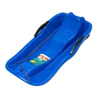 Sanki dziecięce z hamulcem oparciem dla dzieci ślizg plastikowy niebieski