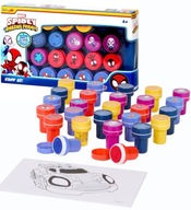 PIECZĄTKI MOTYWUJĄCE Stemple x26 Samotuszujące z Kolorowankami MARVL SPIDEY