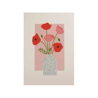 Plakat „Polka Dot Vase & Poppies” – Artystyczna Lekkość