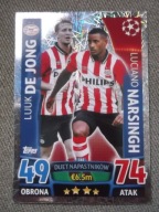 MATCH ATTAX 2015-2016 PSV EINDHOVEN Luuk De Jong Luciano Narsingh 162 holog