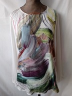 Bluzka z długimi rękawami i kolorowym przodem - 36/38