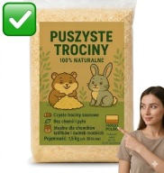 TROCINY DLA KRÓLIKA ŚWINKI MORSKIEJ CHOMIKA KONI 1,5 kg ODPYLONE BEZPYŁOWE