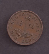 Kanada - Nowa Funlandia - 1 Cent 1938 rok