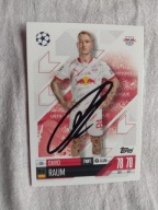 Karta topps mach attax autograf RB Leipzig Champions David Raum
