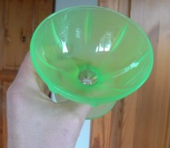 Pucharki szklane na lody zielone 1 szt