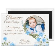 PAMIĄTKA CHRZTU ŚWIĘTEGO magnes ze zdjęciem i tekstem + OPAKOWANIE woreczek