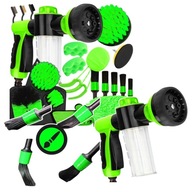 ZESTAW DETAILINGOWY DO CZYSZCZENIA SAMOCHODU AUTA 21 EL SZCZOTKI PIANOWNICA