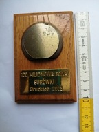 Huta Katowice 2003 100 mln ton surówki plakieta pamiątka Hutnictwo przemysł