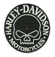 Termo Naszywka Harley Davidson Czaszka Logo Haftowana Motor Naprasowanka
