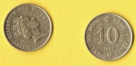 Hong Kong 10 Cents 1990 r.