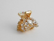 METALOWA KLAMERKA DO WŁOSÓW CYRKONIE