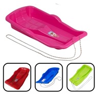 SANKI PLASTIKOWE DLA DZIECI Z OPARCIEM ŚLIZG ŚLIZGACZ Z SZNURKIEM SANIE