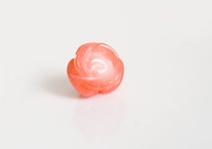 KORAL NATURALNY koralowiec różowy łososiowy KWIAT Róża różyczka