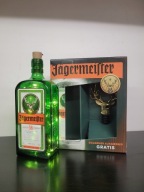 JAGERMEISTER BOX Metalowy ZŁOTY Nalewak + Lampka LED NA PREZENT Unikat