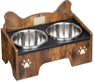 Miska dla Psa NA STOJAKU MISKA PODWÓJNA REGULOWANA DUŻA Spowalniająca 3w1