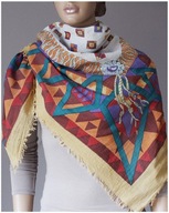 REVIEW**Piękna Chusta z Bawełny Wzór AZTEC unikat