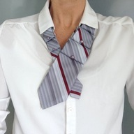 Ozdobny krawat damski do koszuli