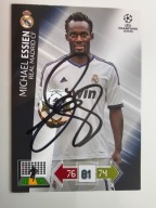 Karta panini autograf Real Michael Essien Champions League 12/13