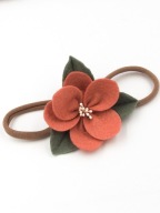 Momilio handmade Opaska do włosów kwiatek Cloe pink grapefruit