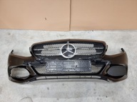 ZDERZAK PRZÓD KOMPLETNY MERCEDES W205 197 OBSIDIANSCHWARZ DEMONTAZ 6xPDC