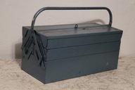 Skrzynka narzędziowa metalowa z uchwytem do przenoszenia