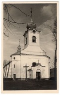 Istebna k. Wisła, Koniaków. Kościół katolicki, foto mały format, 1930r.