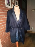 BRUNELLO CUCINELLI kobiecy flauszowy płaszczyk z paskiem 38