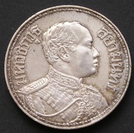 Tajlandia 1 baht 1916 - król Rama VI - srebro